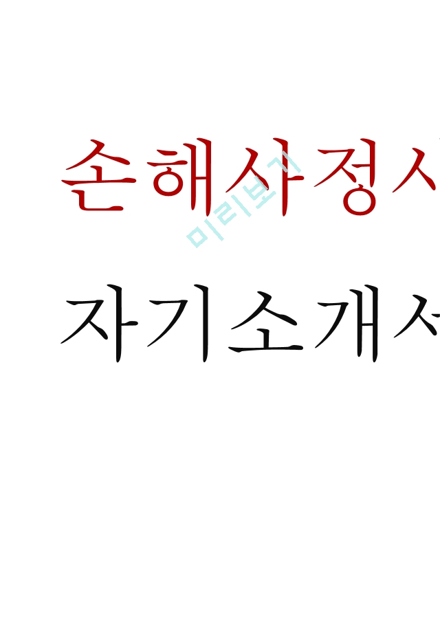 손해사정사 손해사정인 자기소개서(＋면접질문)[2].hwp